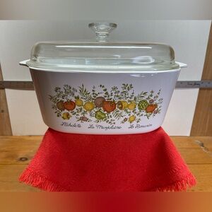 Vtg Corning Ware L’Echalote La Marjolaine Spice of Life 5qt  A-5-B W/Lid A-12-C